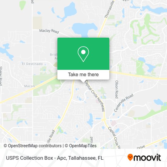 USPS Collection Box - Apc map