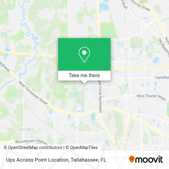 Ups Access Point Location map