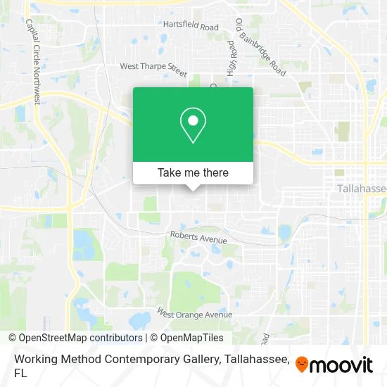 Working Method Contemporary Gallery map
