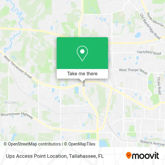 Ups Access Point Location map