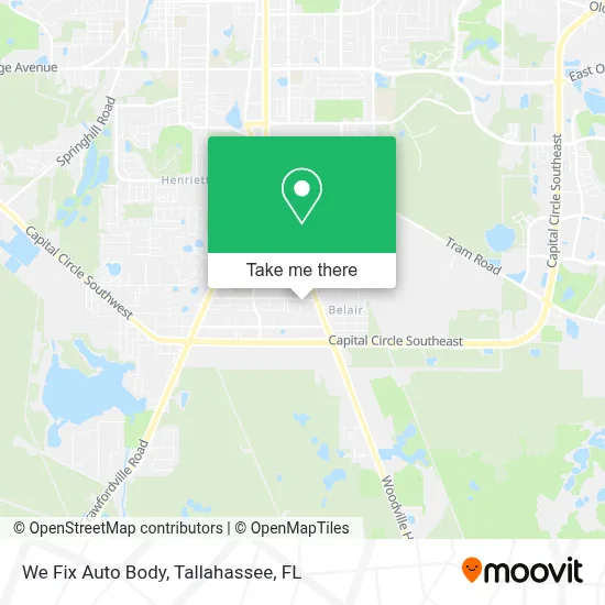 We Fix Auto Body map