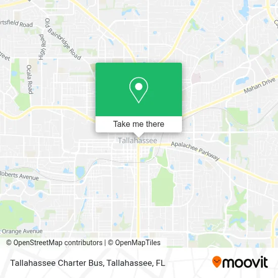 Tallahassee Charter Bus map