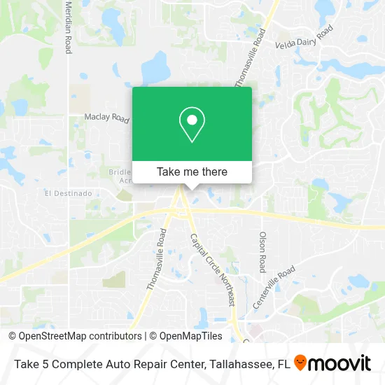 Take 5 Complete Auto Repair Center map