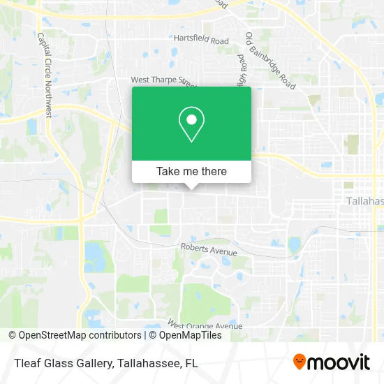 Tleaf Glass Gallery map