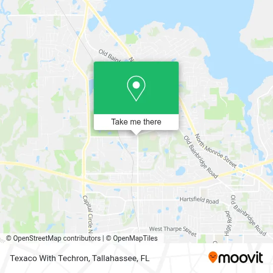 Texaco With Techron map
