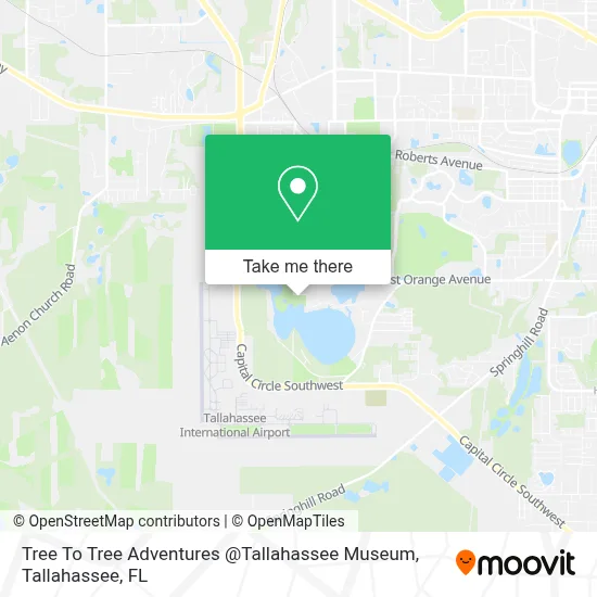 Tree To Tree Adventures @Tallahassee Museum map