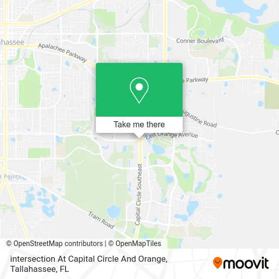 intersection At Capital Circle And Orange map