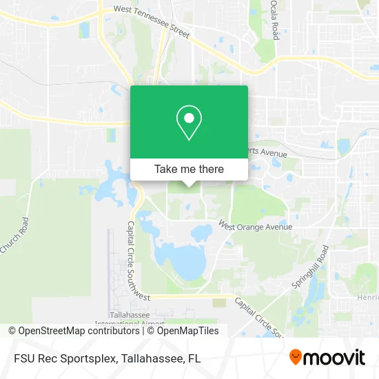 FSU Rec Sportsplex map