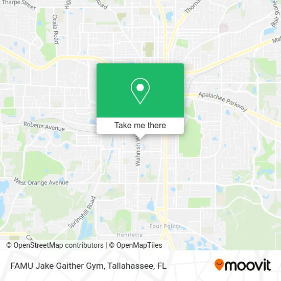 FAMU Jake Gaither Gym map