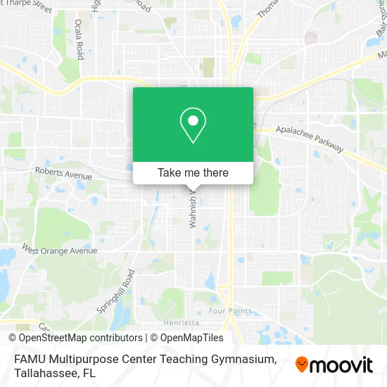 FAMU Multipurpose Center Teaching Gymnasium map