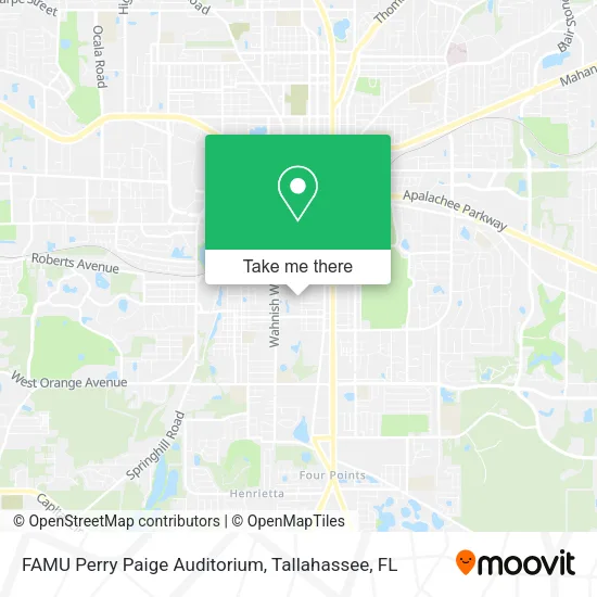 Mapa de FAMU Perry Paige Auditorium