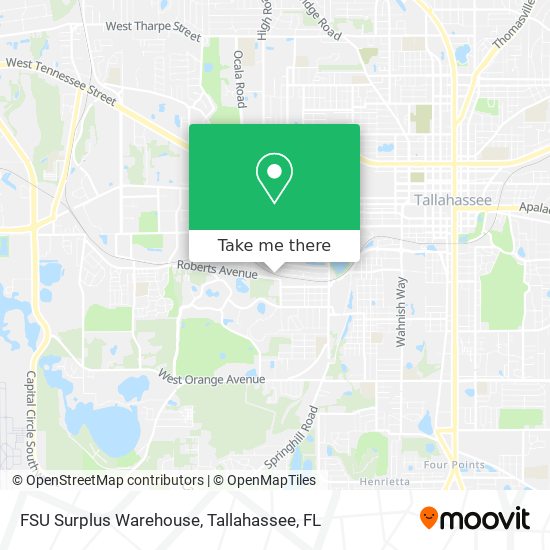 FSU Surplus Warehouse map