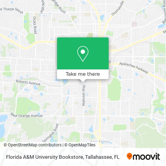 Florida A&M University Bookstore map