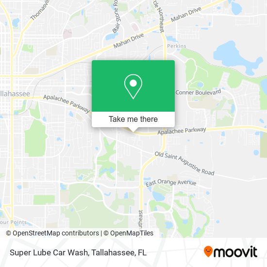 Super Lube Car Wash map