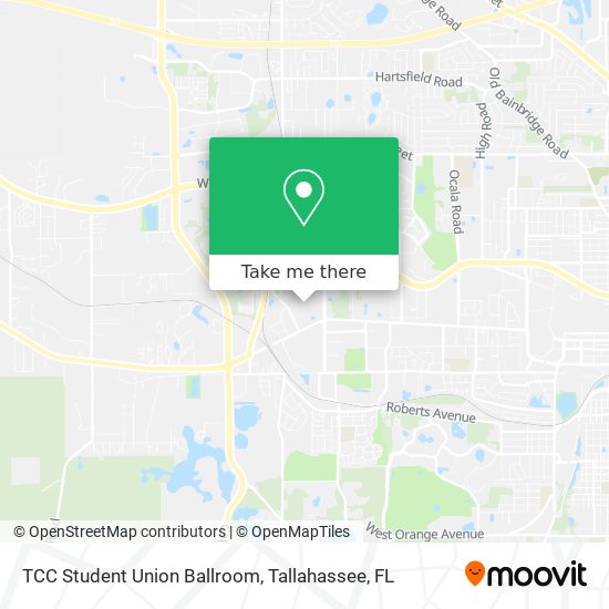 TCC Student Union Ballroom map