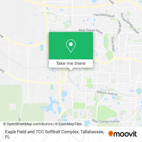 Eagle Field and TCC Softball Complex map