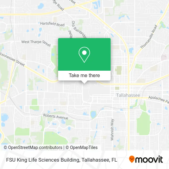 FSU King Life Sciences Building map