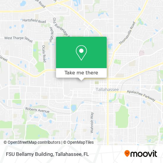 FSU Bellamy Building map