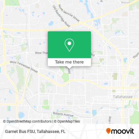 Garnet Bus FSU map