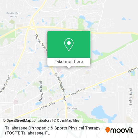 Tallahassee Orthopedic & Sports Physical Therapy map