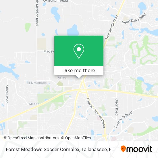 Forest Meadows Soccer Complex map