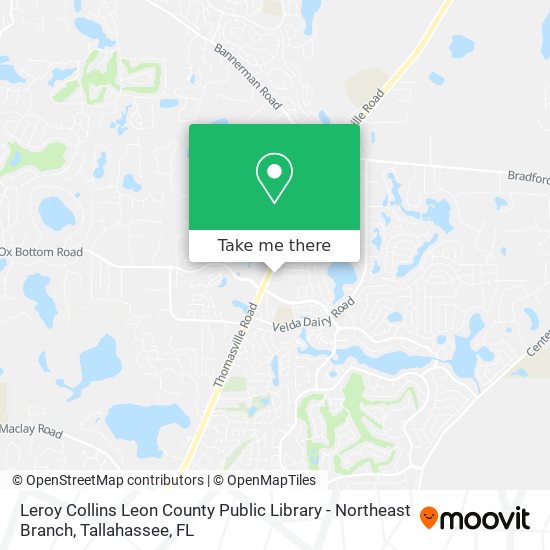 Leroy Collins Leon County Public Library - Northeast Branch map