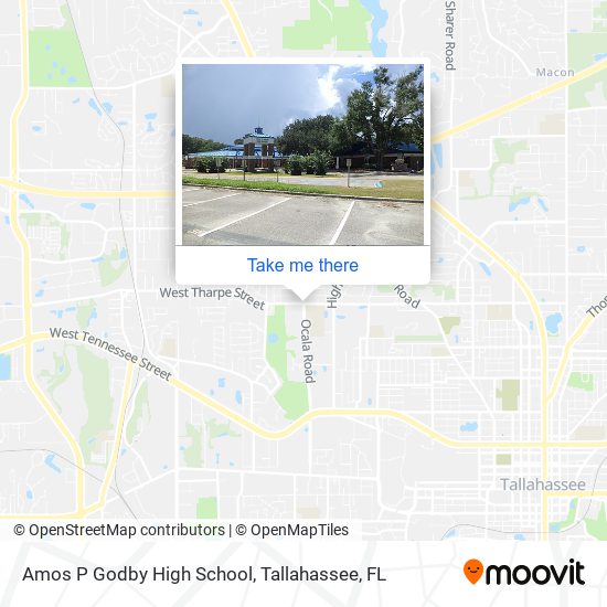 Amos P Godby High School map