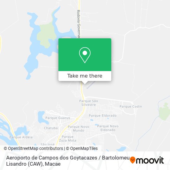Aeroporto de Campos dos Goytacazes / Bartolomeu Lisandro (CAW) map