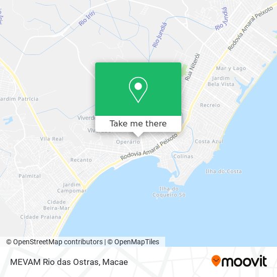 MEVAM Rio das Ostras map