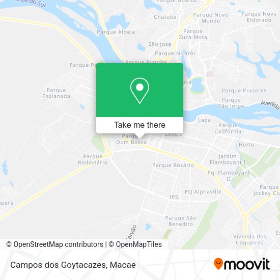 Campos dos Goytacazes map