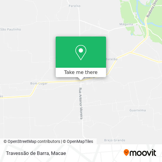 Travessão de Barra map