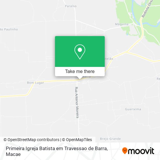 Primeira Igreja Batista em Travessao de Barra map