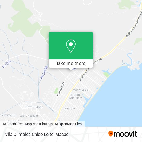 Vila Olímpica Chico Leite map