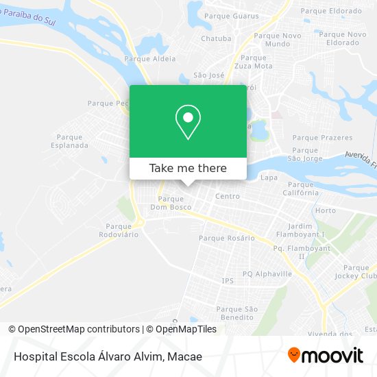 Hospital Escola Álvaro Alvim map