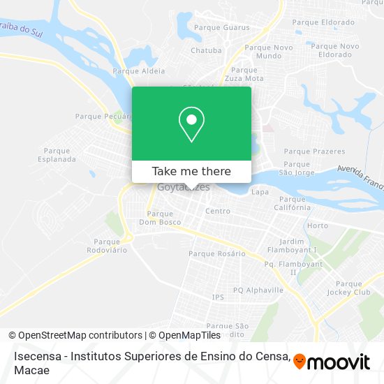 Isecensa - Institutos Superiores de Ensino do Censa map