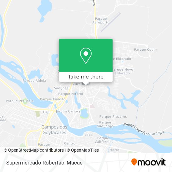 Supermercado Robertão map