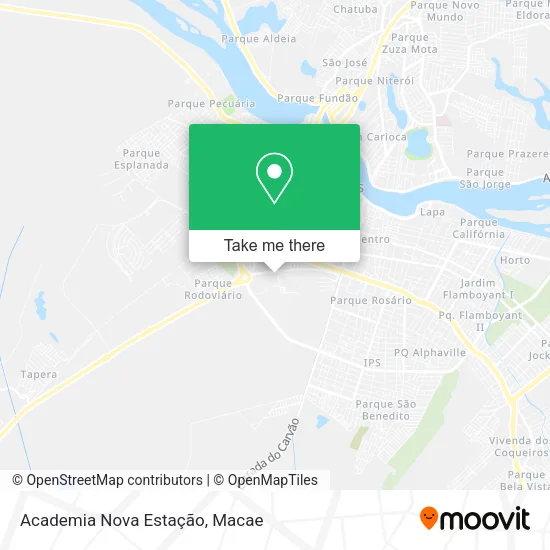 Academia Nova Estação map