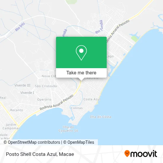 Posto Shell Costa Azul map