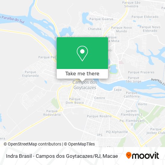 Indra Brasil - Campos dos Goytacazes / RJ map