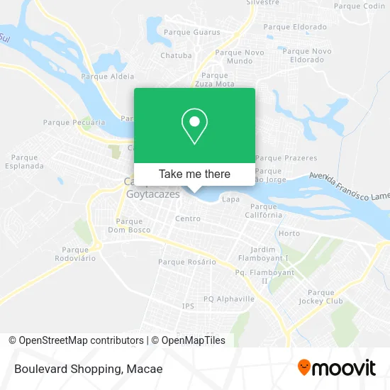 Boulevard Shopping map