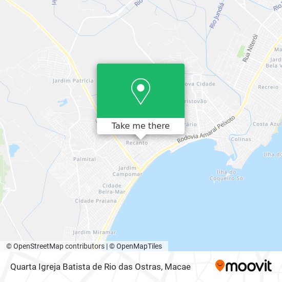 Quarta Igreja Batista de Rio das Ostras map