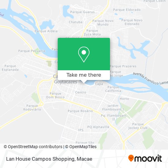 Lan House Campos Shopping map