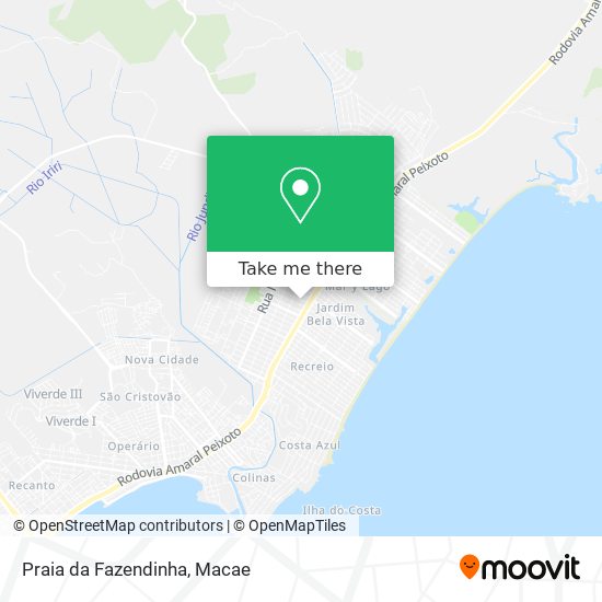 Praia da Fazendinha map