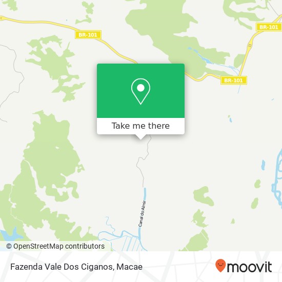 Fazenda Vale Dos Ciganos map