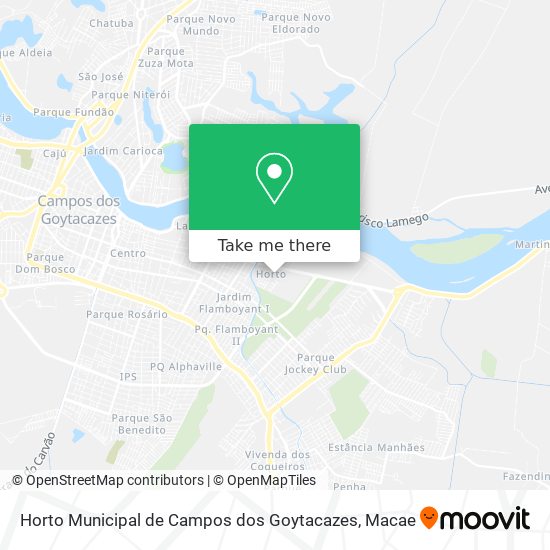 Horto Municipal de Campos dos Goytacazes map