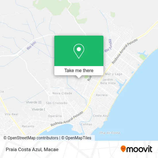 Praia Costa Azul map