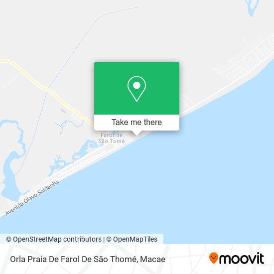 Orla Praia De Farol De São Thomé map