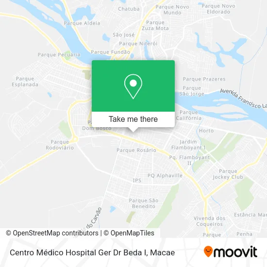 Centro Médico Hospital Ger Dr Beda I map