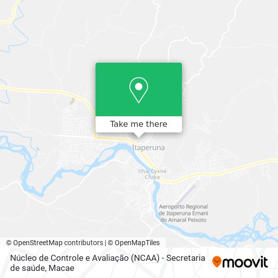 Núcleo de Controle e Avaliação (NCAA) - Secretaria de saúde map