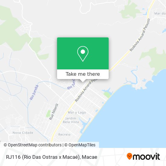 RJ116 (Rio Das Ostras x Macaé) map